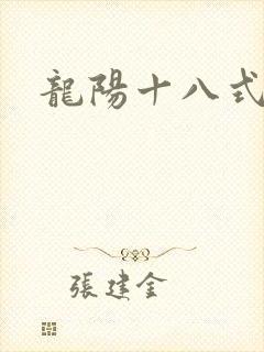 龙阳十八式封面