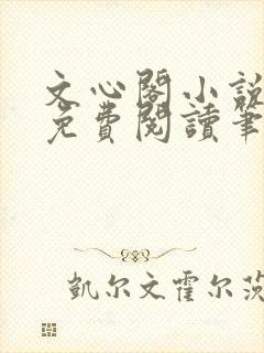 文心阁小说全文免费阅读笔趣阁