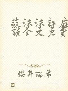 苏沫沫许庭川小说全文免费阅读