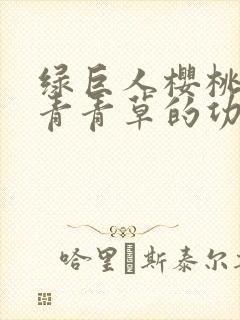 绿巨人樱桃荔枝青青草的功效