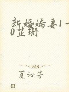 新婚娇妻1一40芷珊