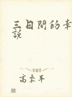 三日间的幸福小说封面