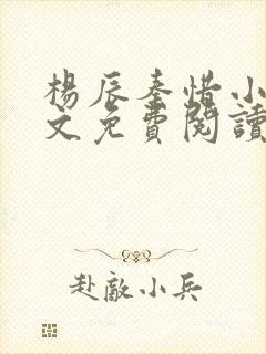 杨辰秦惜小说全文免费阅读最新