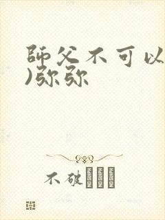 师父不可以(限)弥弥封面