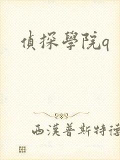 侦探学院q