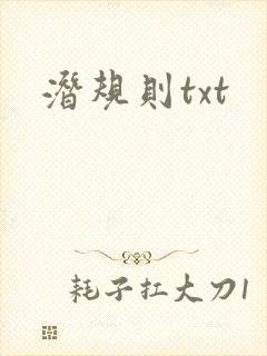 潜规则txt