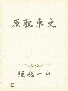 原耽车文封面