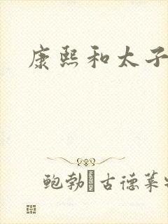 康熙和太子妃封面