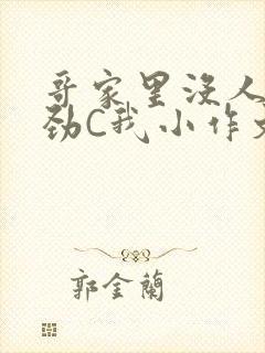 哥家里没人使点劲C我小作文封面