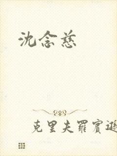 沈念慈封面
