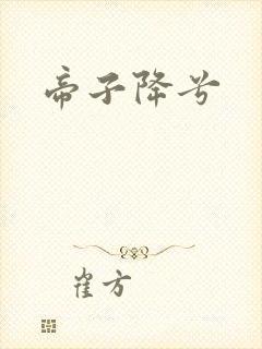帝子降兮封面