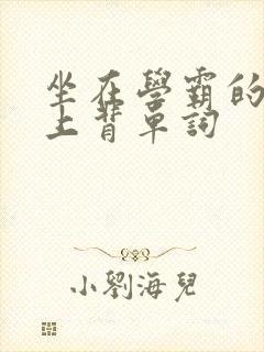 坐在学霸的棍子上背单词封面