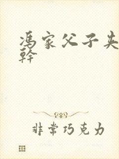 冯家父子夹心饼干封面