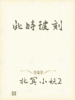 此时彼刻封面