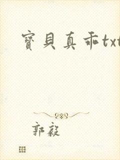 宝贝真乖txt封面