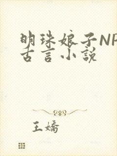明珠娘子NPC古言小说封面