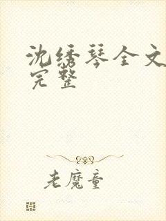 沈绣琴全文阅读完整