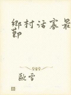 乡村活寡最新章节