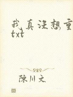 我真没想重生啊txt