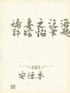 娇妻之泛海之舟许晗怡笔趣阁