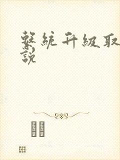 系统升级取液小说封面