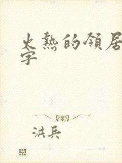 火热的领居中文字