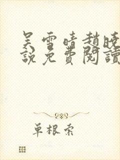 吴雪晴赵晓东小说免费阅读