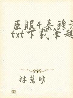 臣服4秦穆沈流txt下载笔趣阁封面