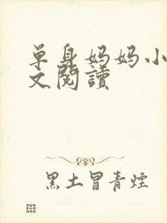 单身妈妈小说全文阅读