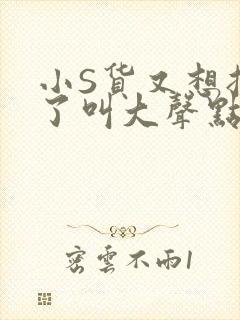 小S货又想挨C了叫大声点小