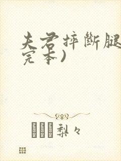 夫君摔断腿后(完本)