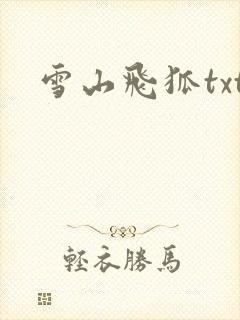 雪山飞狐txt