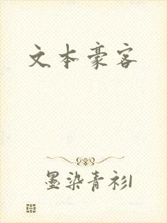 文本豪客封面