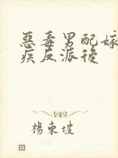 恶毒男配嫁给残疾反派后封面