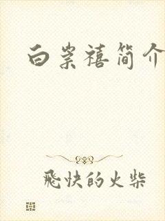 白崇禧简介