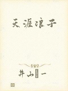 天涯浪子封面