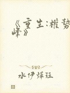 《重生:权势巅峰》