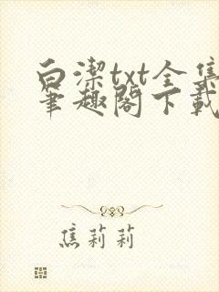 白洁txt全集笔趣阁下载