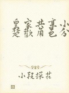皇家共享小公主楚欢角色分析