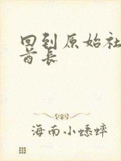回到原始社会做酋长