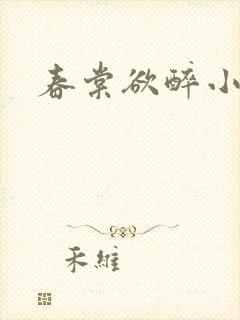 春棠欲醉小说