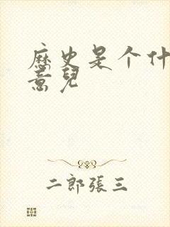 历史是个什么玩意儿封面
