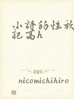 小诗的性放荡日记高h