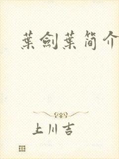 叶剑叶简介