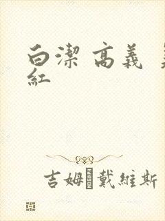 白洁 高义 美红封面