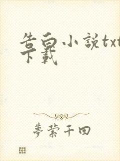 告白小说txt下载