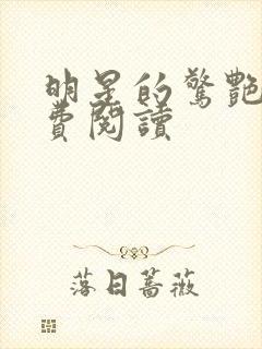 明星的惊艳史免费阅读封面