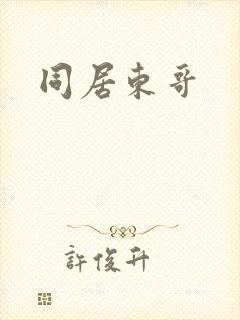 同居东哥封面