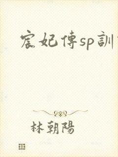 宸妃传sp训诫