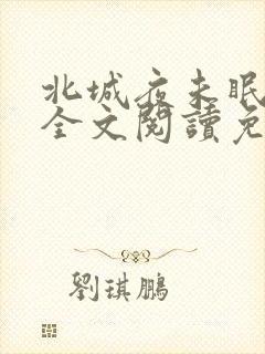 北城夜未眠小说全文阅读免费